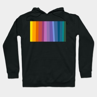 Abstract Rainbow Stripes Hoodie